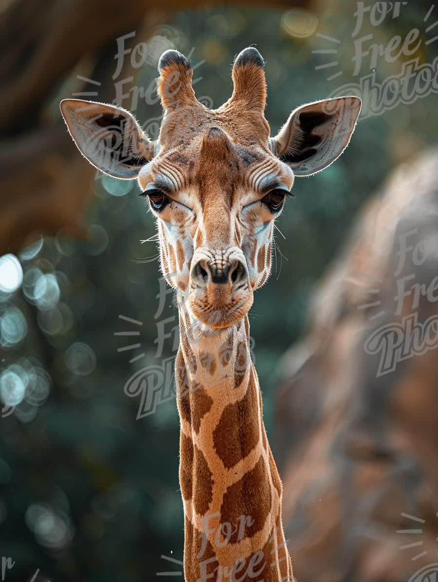 Majestic Giraffe Portrait in Natural Habitat - Wildlife Photography