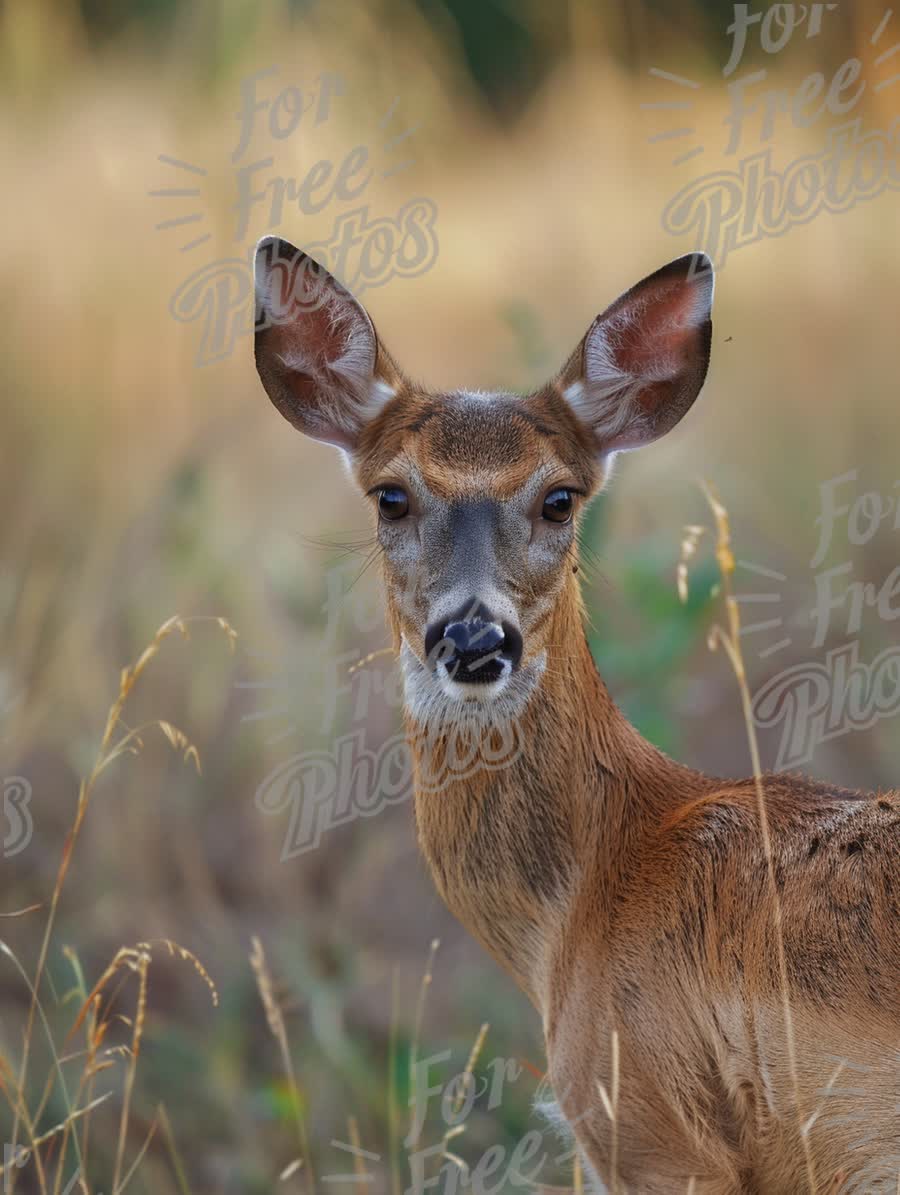 Graceful Whitetail Deer in Natural Habitat - Wildlife Photography