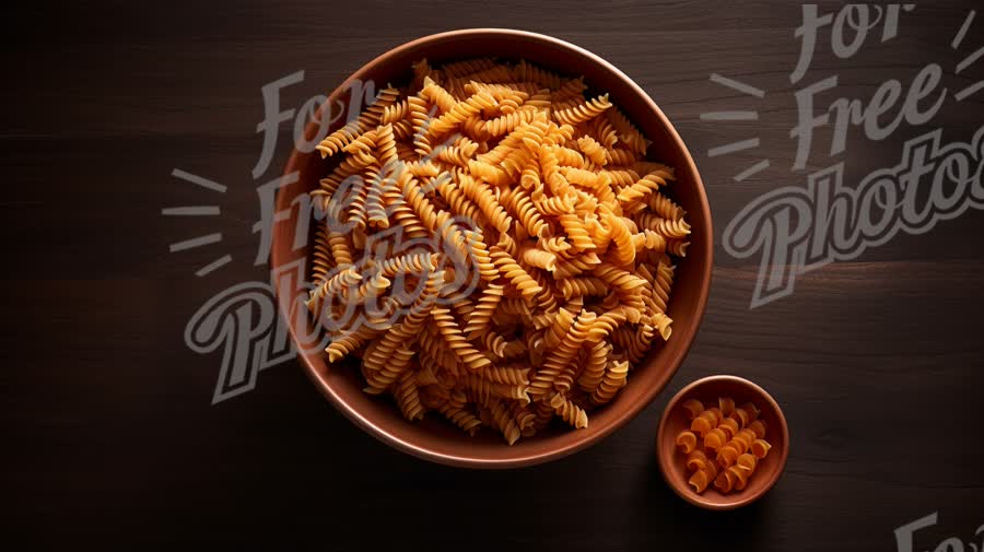 Delicious Spiral Pasta in Rustic Bowls: Perfect for Culinary Inspiration