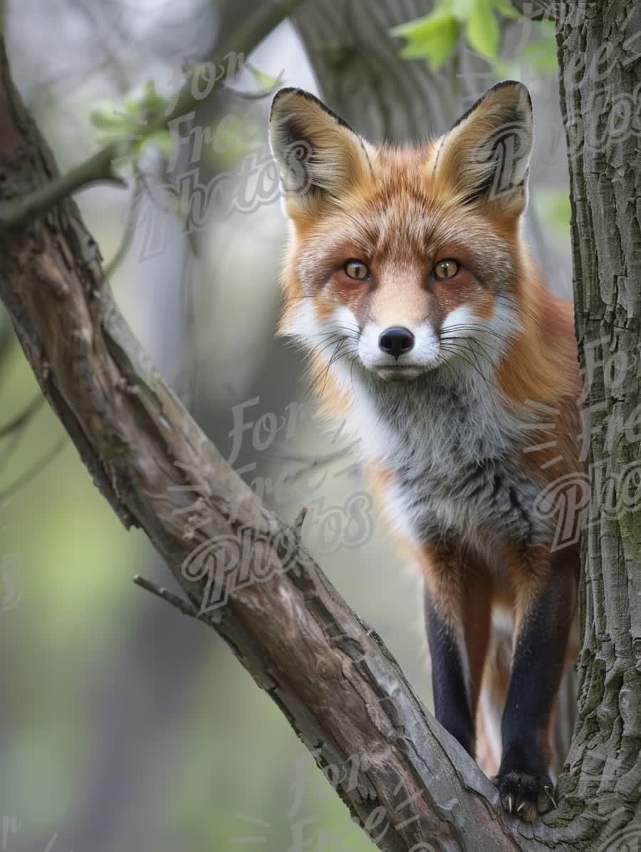 Majestic Red Fox in Natural Habitat: Wildlife Photography