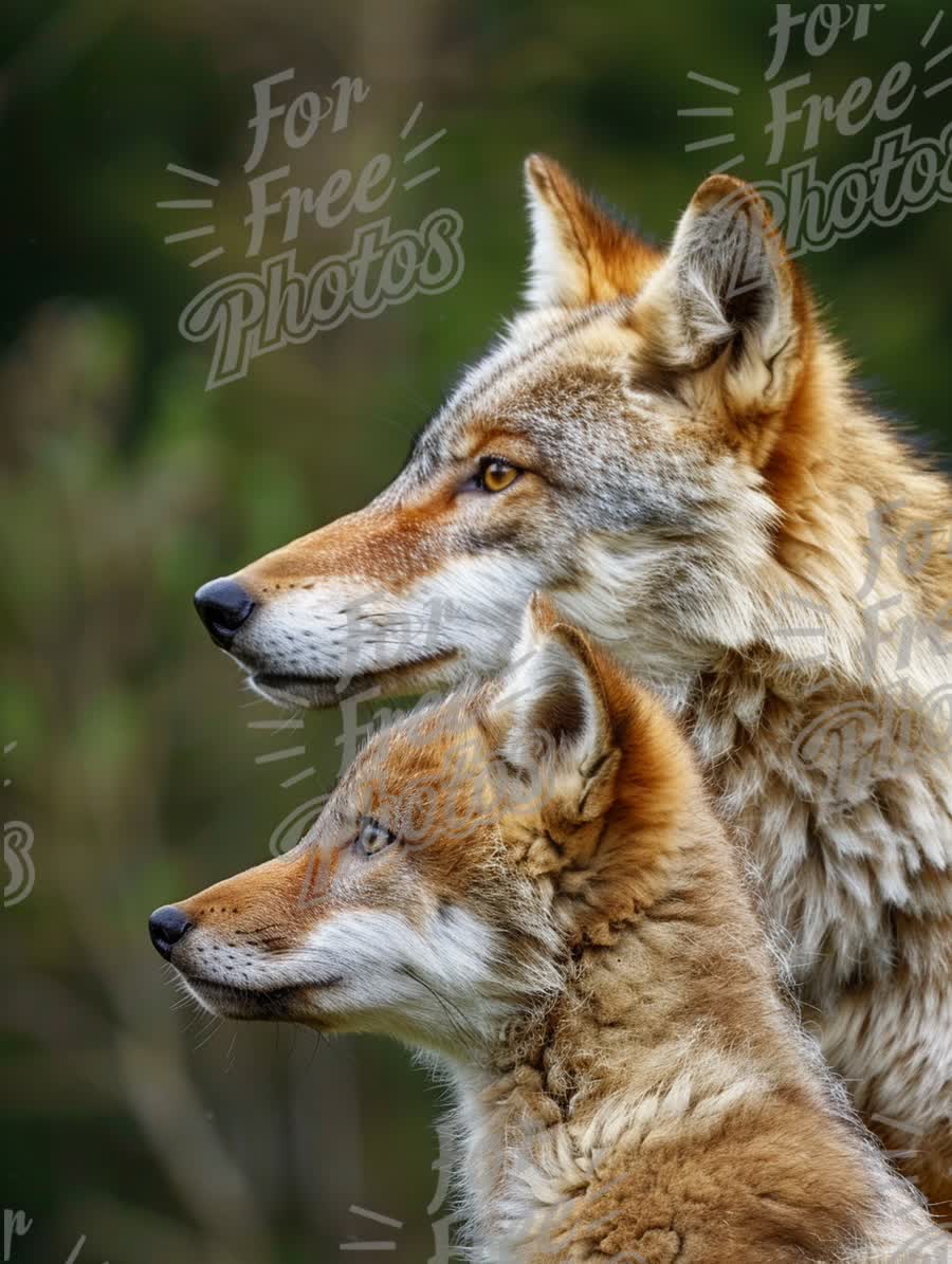 Majestic Wolves in Profile: Nature's Wild Companions