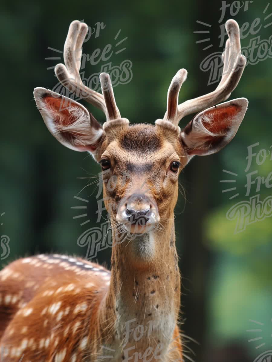 Majestic Fallow Deer Portrait in Natural Habitat