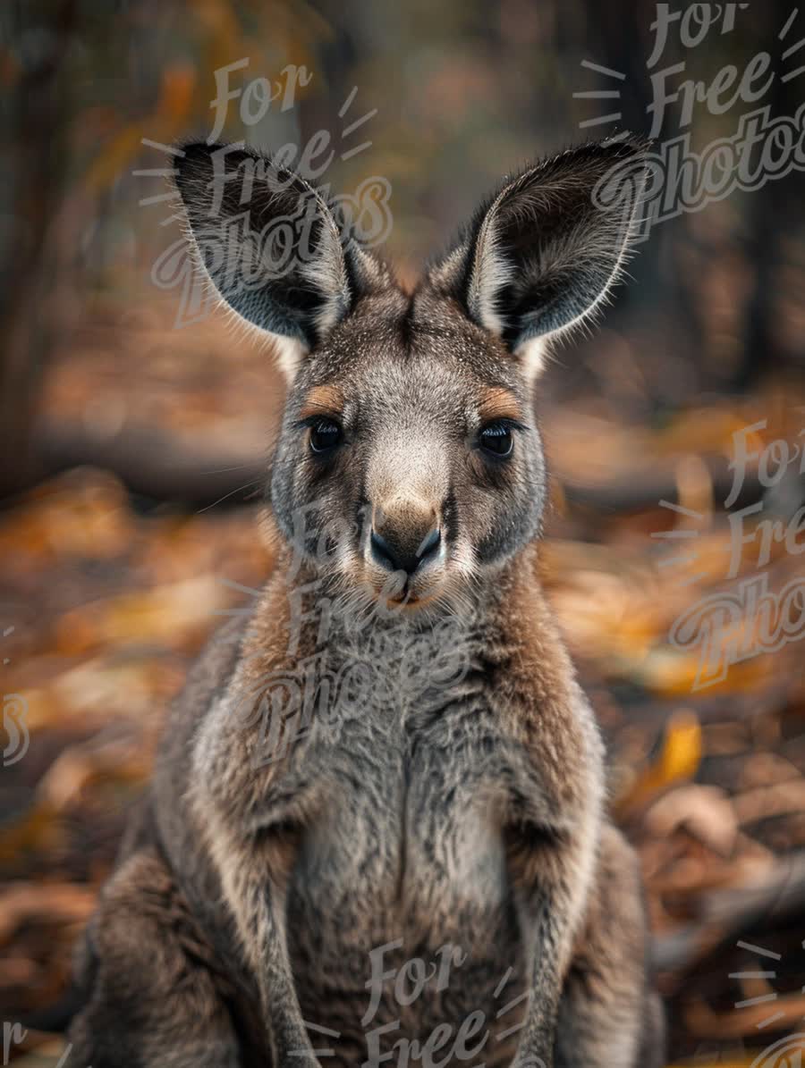 Close-Up of a Curious Kangaroo in Natural Habitat