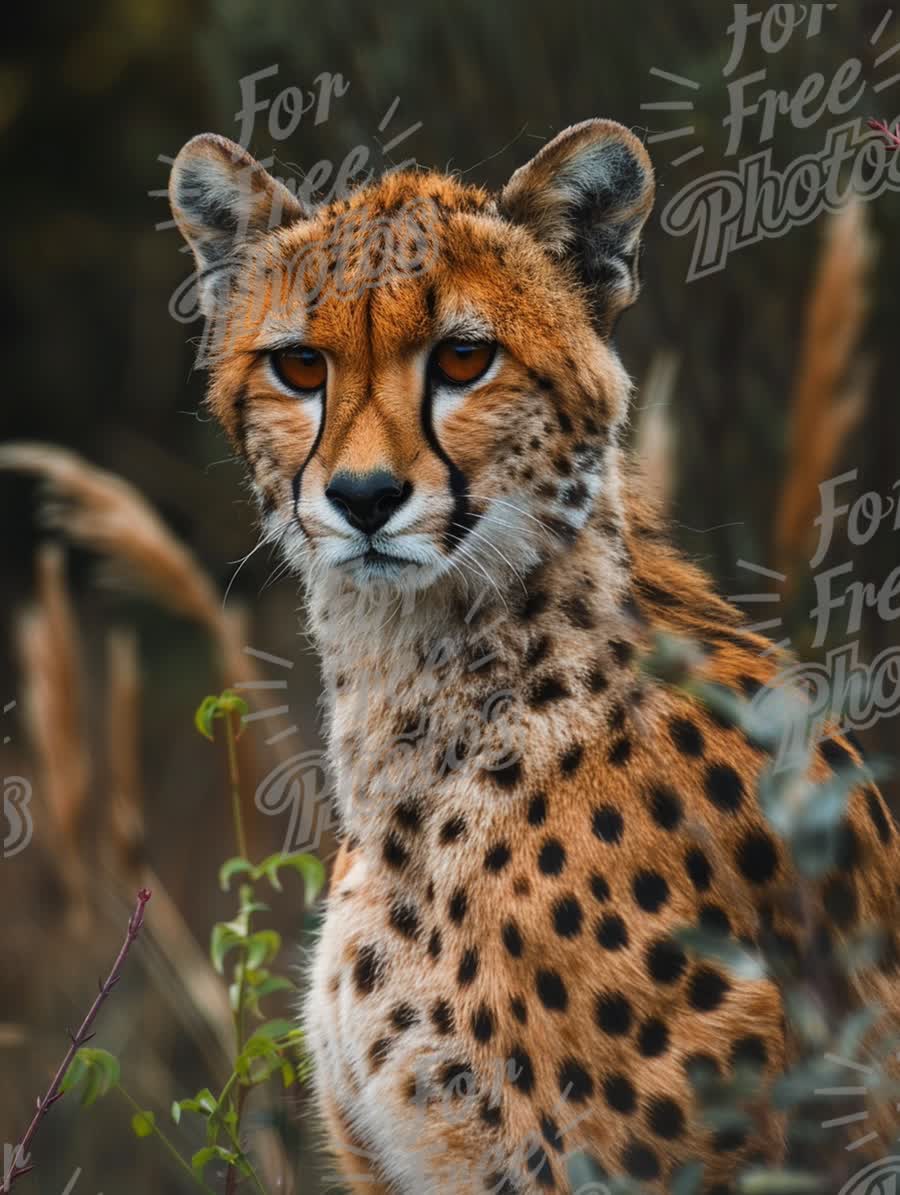 Majestic Cheetah Portrait in Natural Habitat - Wildlife Photography