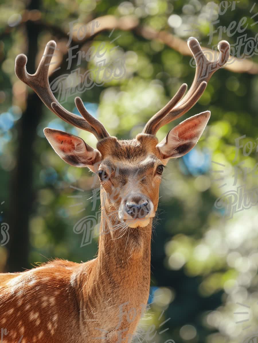 Majestic Stag Portrait in Natural Habitat - Wildlife Photography