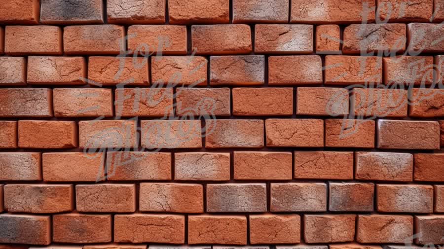 Textured Red Brick Wall Background for Construction and Design