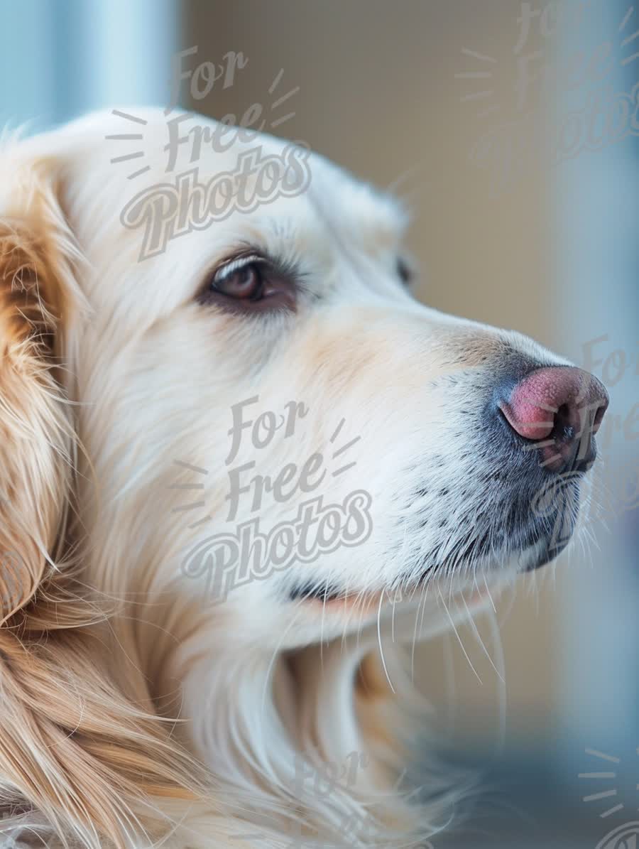 Golden Retriever Close-Up: Loyal Companion and Pet Portrait