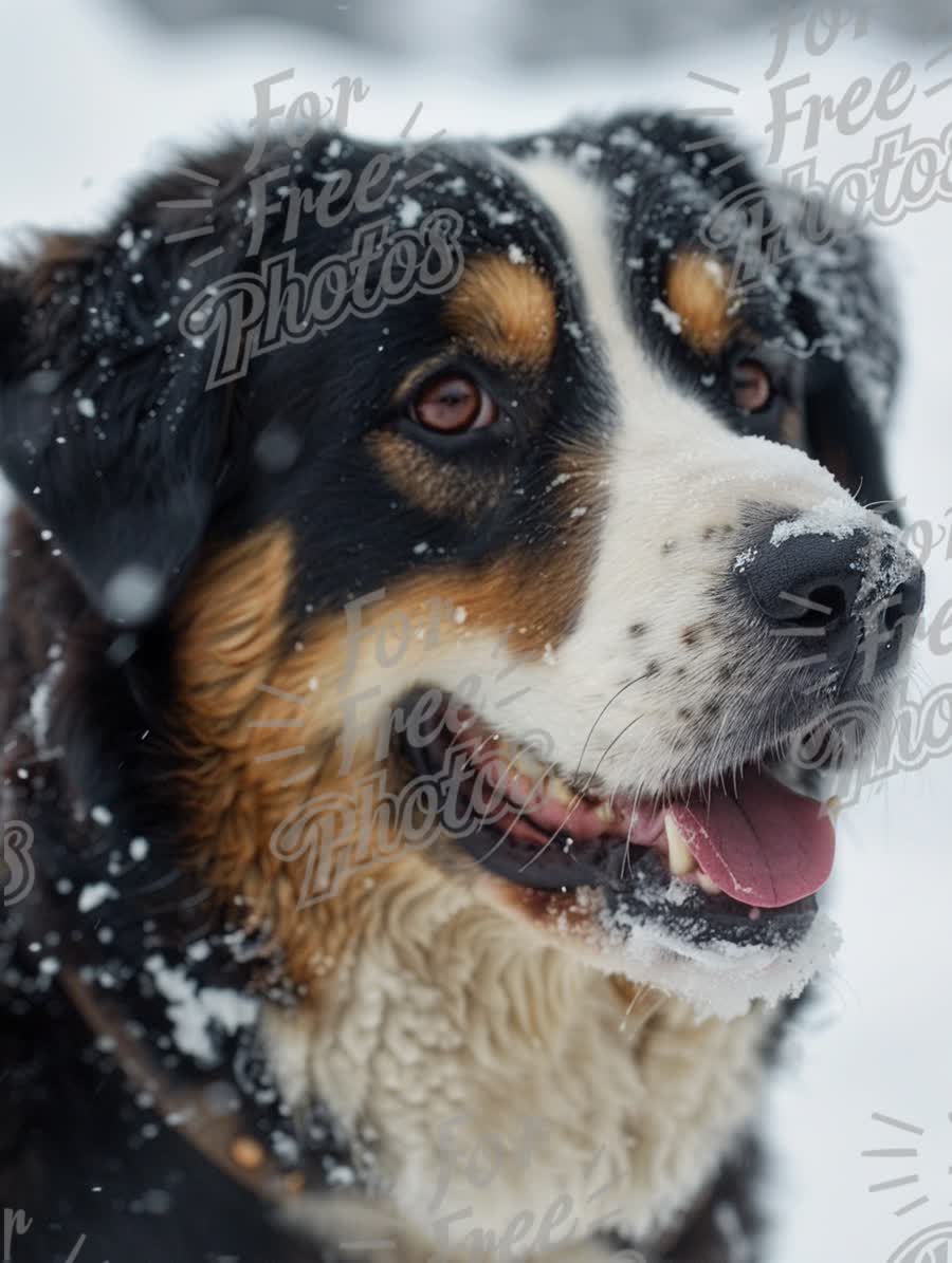 Happy Dog in Snow: Winter Adventure and Joyful Canine Moments