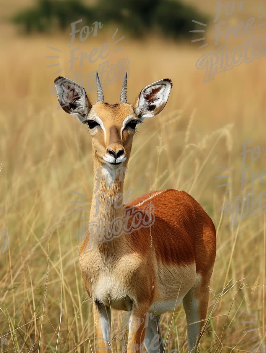 Graceful Antelope in Natural Habitat: Wildlife Photography of African Savanna