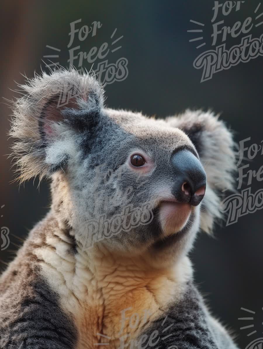 Adorable Koala Close-Up: Cute Wildlife Portrait for Nature and Conservation Themes