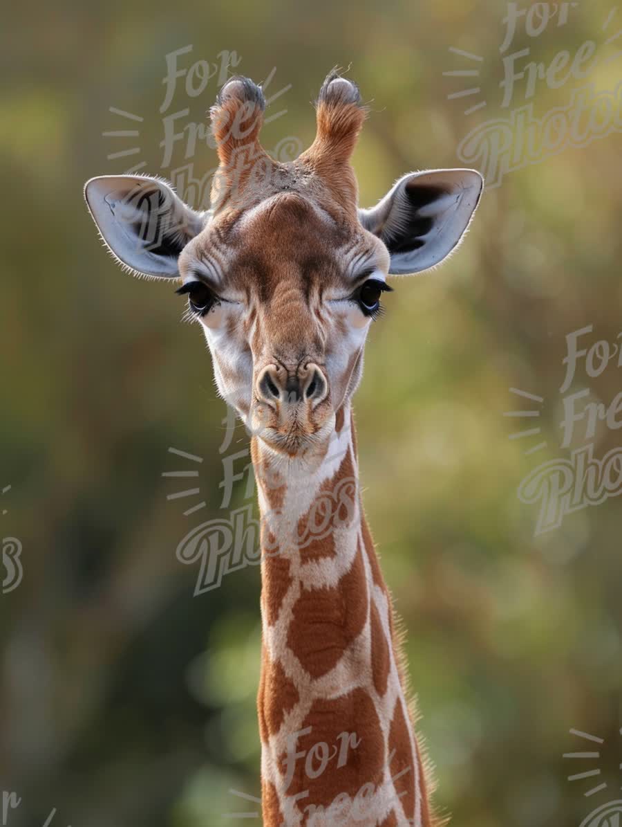 Majestic Giraffe Portrait in Natural Habitat - Wildlife Photography