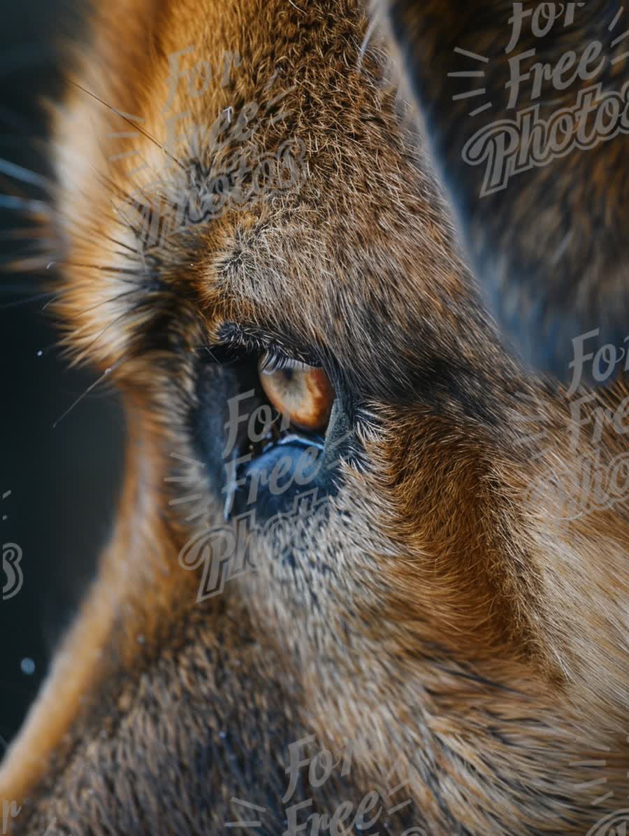 Close-Up of a Dog's Eye: Captivating Animal Portrait for Pet Lovers