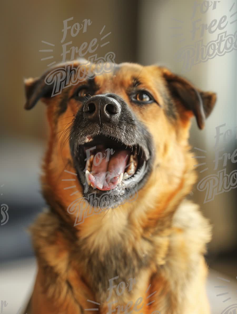 Happy Dog Portrait: Joyful Canine Expression for Pet Lovers and Advertisements