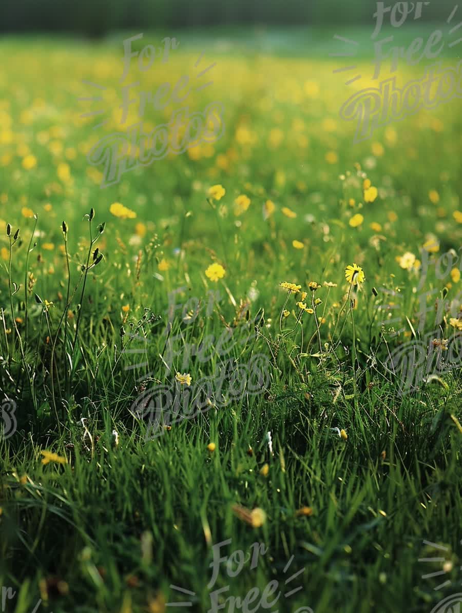 Vibrant Wildflower Meadow in Springtime Bloom