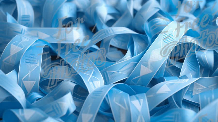 Elegant Blue Ribbons for Celebrations and Crafts