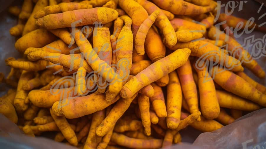 Fresh Organic Turmeric Roots for Culinary and Health Uses