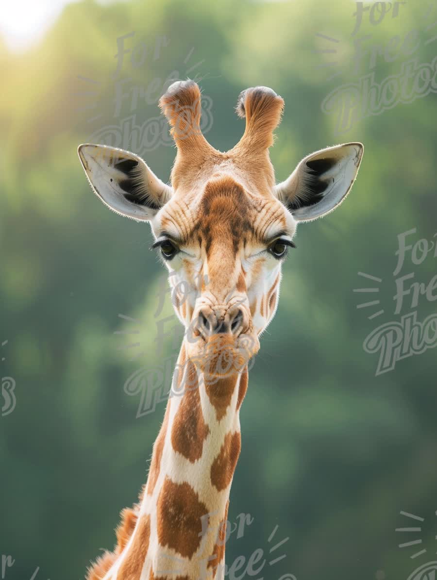 Majestic Giraffe Portrait in Natural Habitat - Wildlife Photography