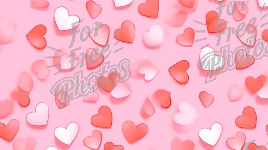 Colorful Heart Background for Valentine's Day and Romantic Themes