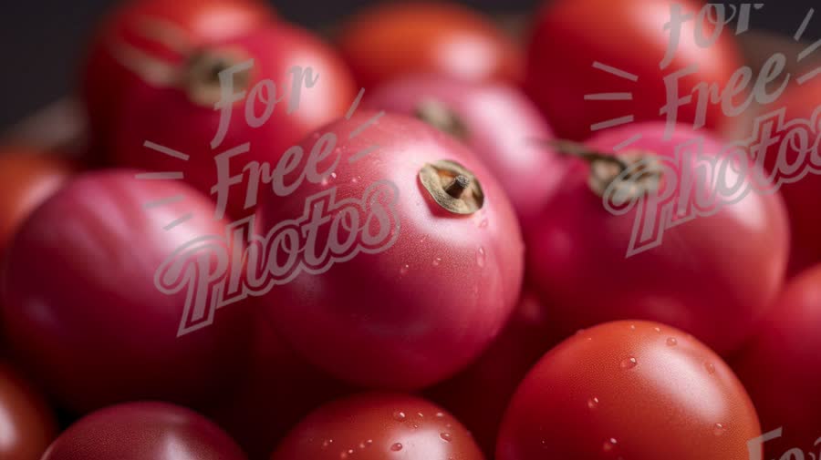 Fresh Organic Tomatoes with Water Droplets - Healthy Food Concept