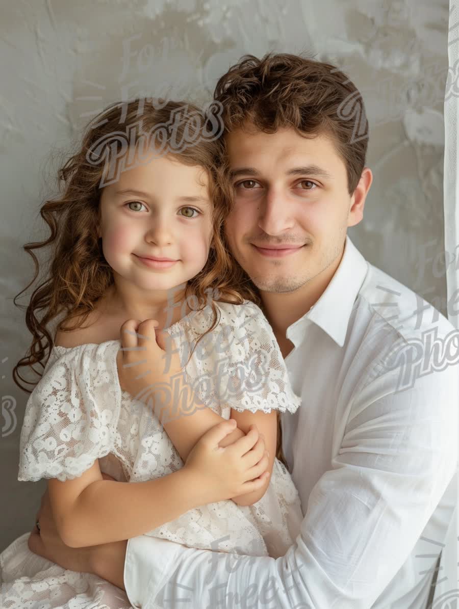 Heartwarming Father-Daughter Portrait: Love and Connection in Family Photography