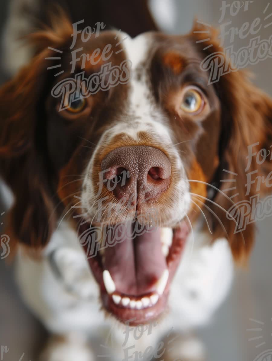 Happy Dog Close-Up: Joyful Pet Expressions and Playful Moments