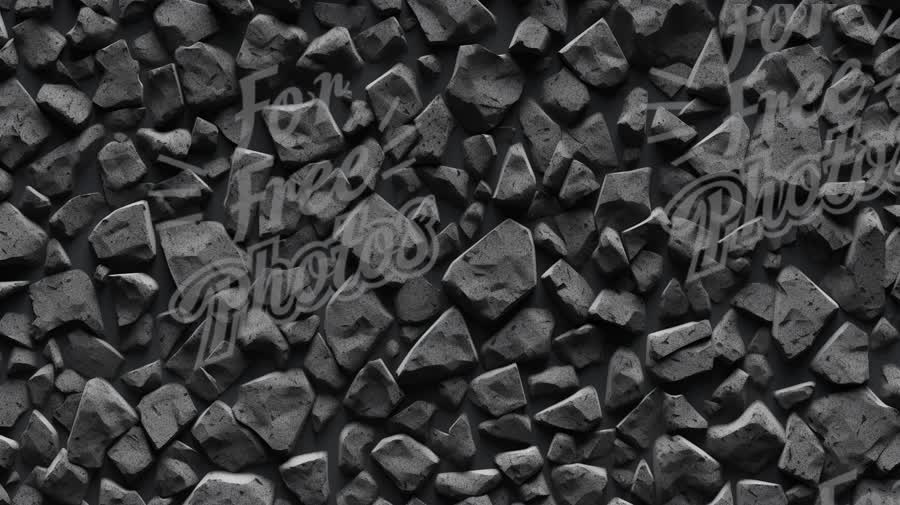 Textured Dark Gravel Background for Design and Construction