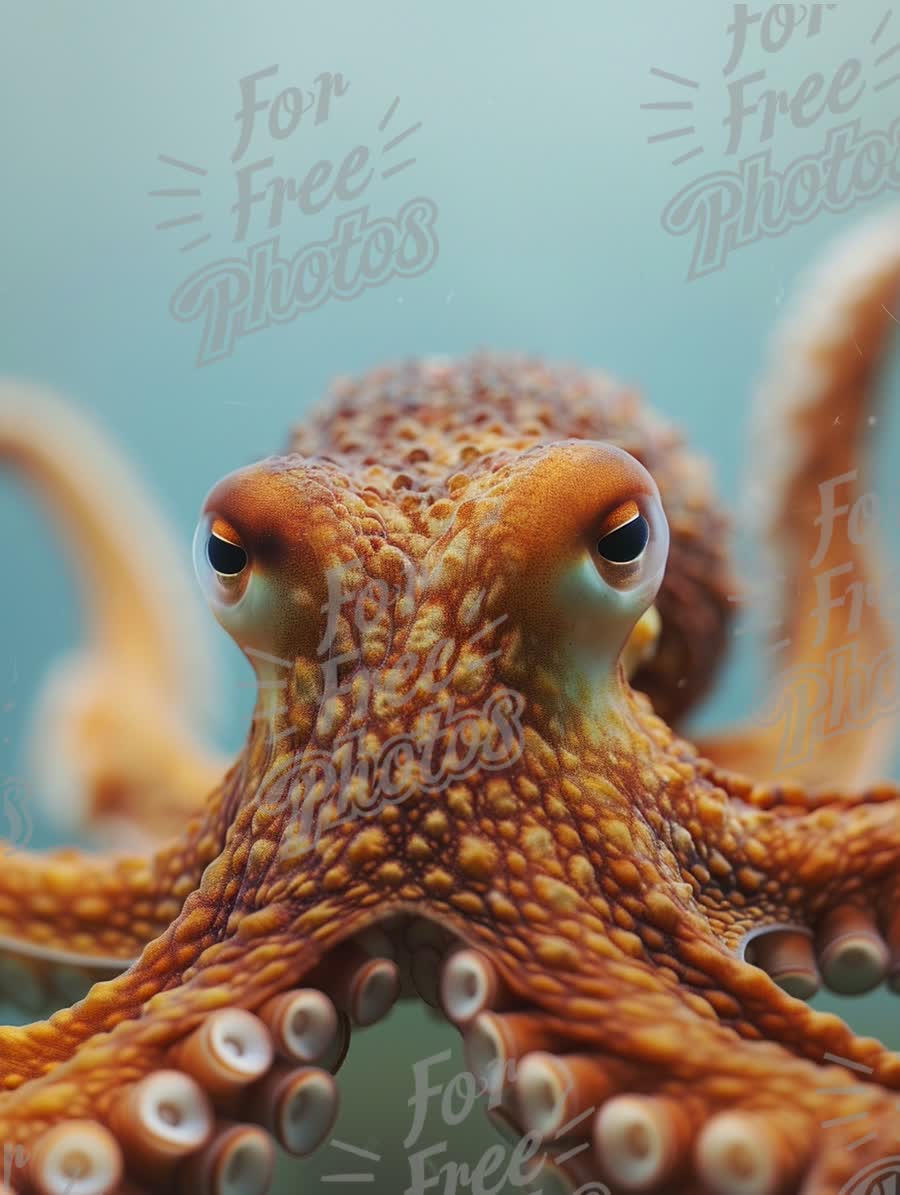 Vibrant Close-Up of an Octopus in Underwater Habitat