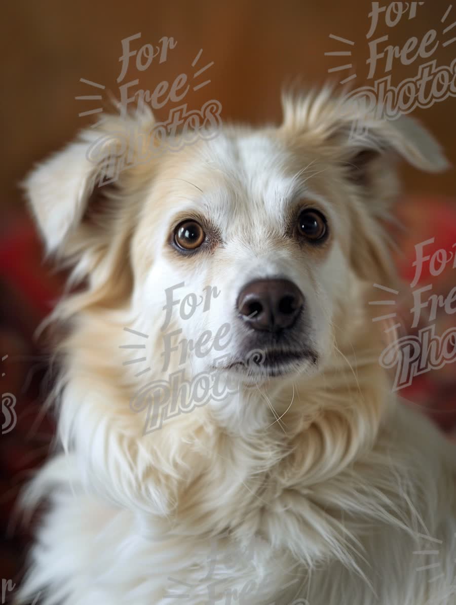 Adorable Fluffy Dog Portrait with Expressive Eyes - Perfect for Pet Lovers and Animal Care Articles