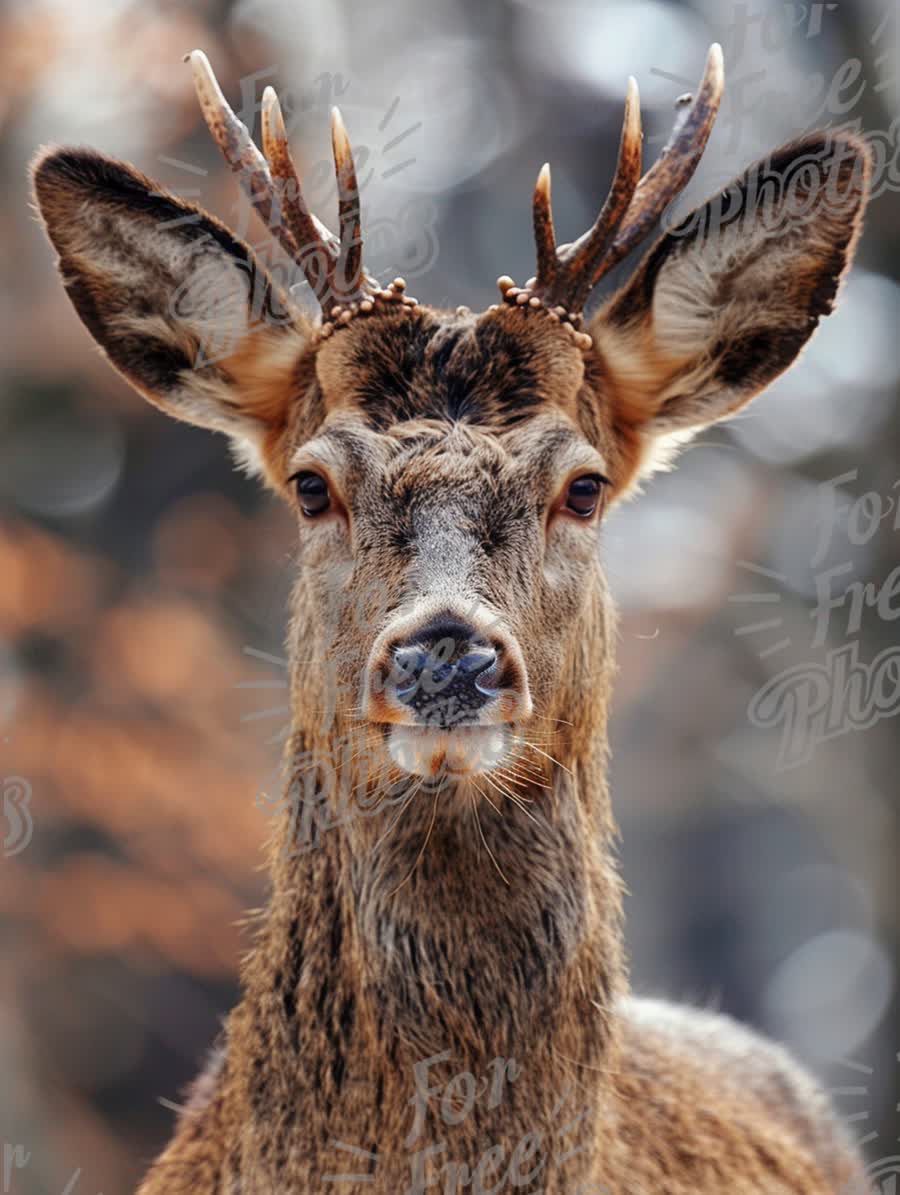 Majestic Deer Portrait in Nature: Wildlife Photography