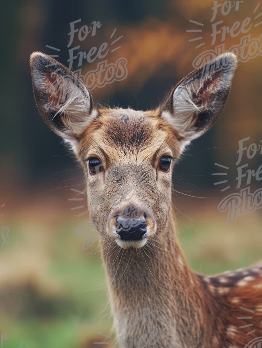 Close-Up of a Majestic Deer in Nature: Wildlife Photography