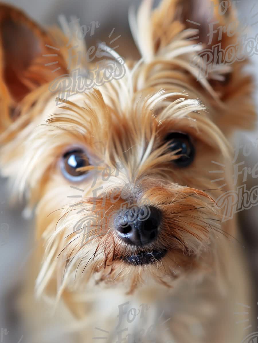 Adorable Close-Up of a Yorkshire Terrier with Expressive Eyes