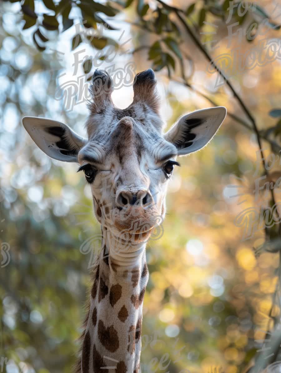 Majestic Giraffe Portrait in Natural Habitat