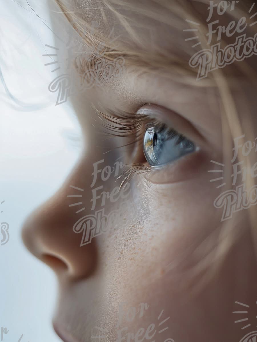 Close-Up of Child's Eye with Long Lashes and Soft Focus