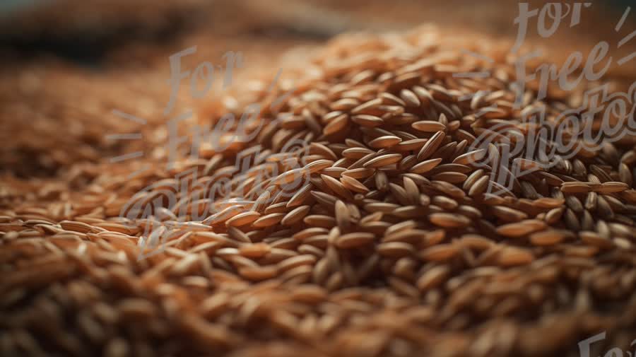 Close-Up of Organic Grain Pile - Natural Food Background for Agriculture and Nutrition