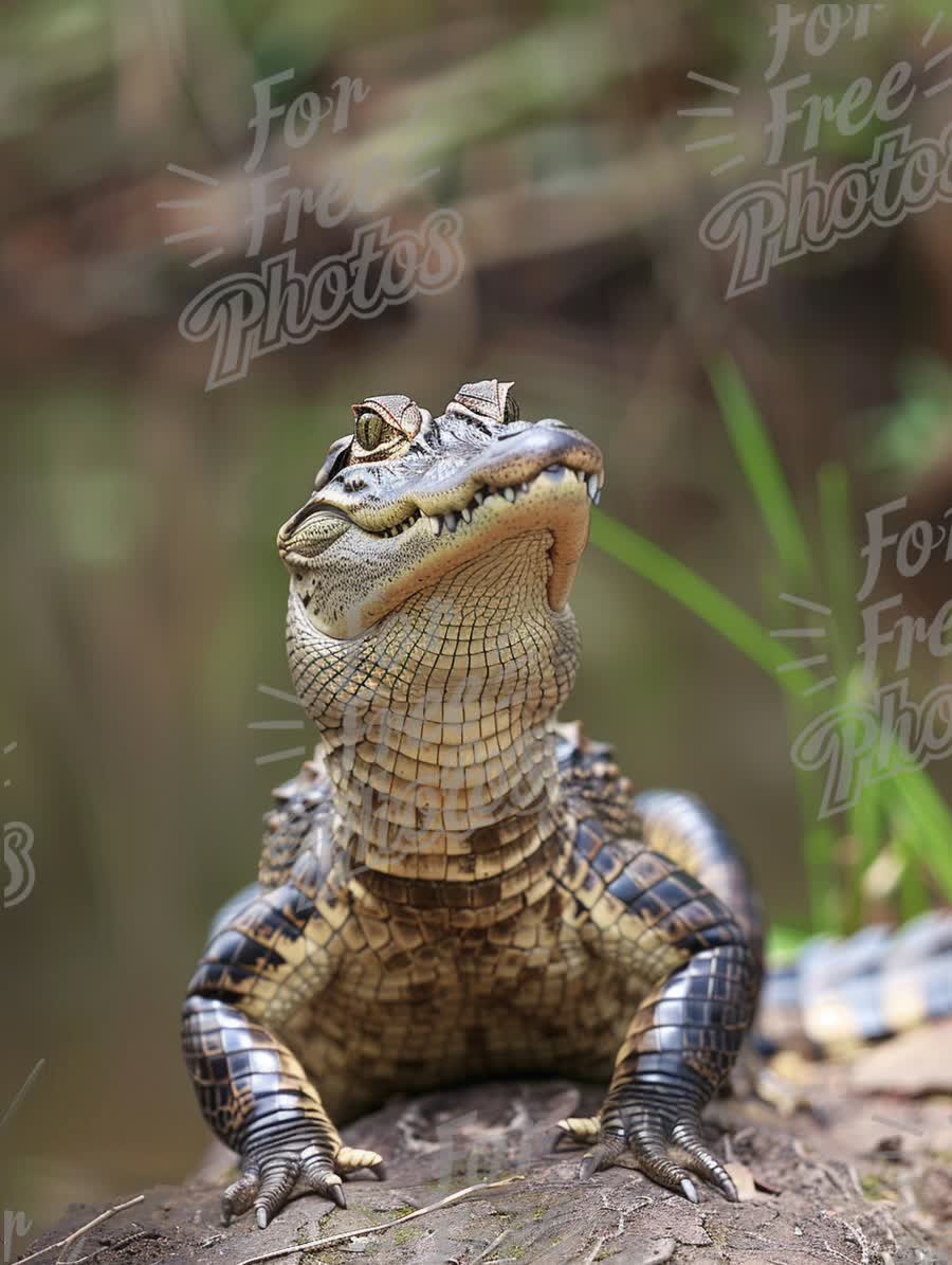 Majestic Crocodile Portrait in Natural Habitat